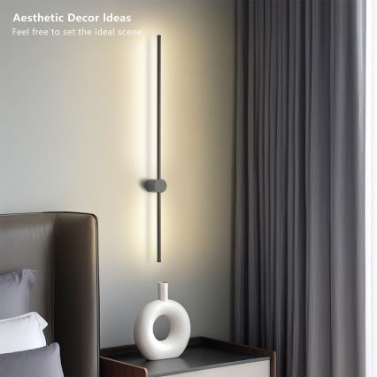 Brilagi - AURA LED Outdoor Wall Light LED/20W/230V 4000K IP54 97 cm Anthracite
