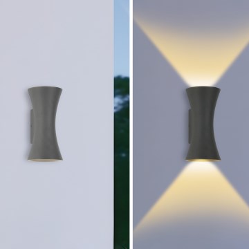 Brilagi - LED Outdoor Wall Light BICON LED/10W/230V anthracite IP44