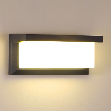 Brilagi - LED Outdoor wall light BRICKY LED/12W/230V anthracite IP54