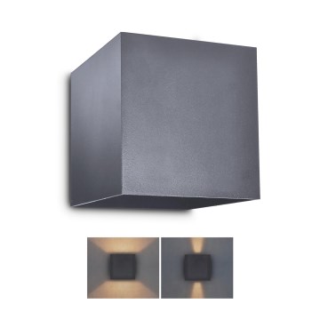 Brilagi - LED Outdoor wall light CUBE LED/6W/230V anthracite IP54