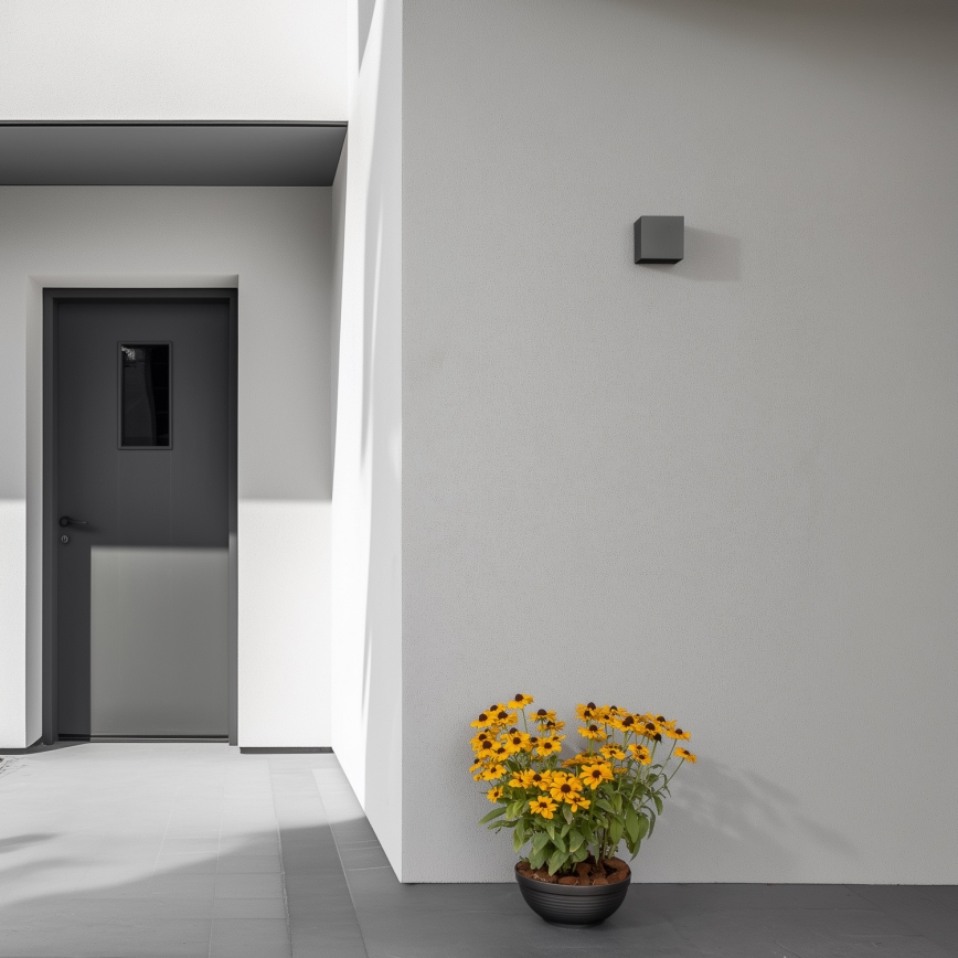 Brilagi - LED Outdoor wall light CUBE LED/6W/230V anthracite IP54
