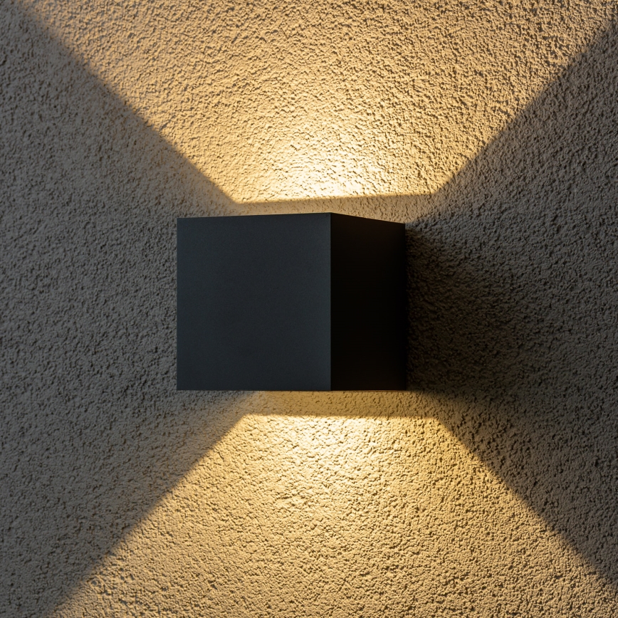 Brilagi - LED Outdoor wall light CUBE LED/6W/230V anthracite IP54