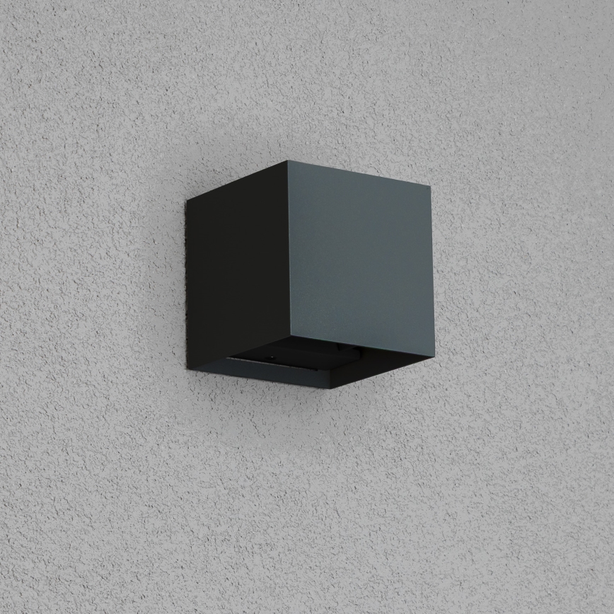 Brilagi - LED Outdoor wall light CUBE LED/6W/230V anthracite IP54