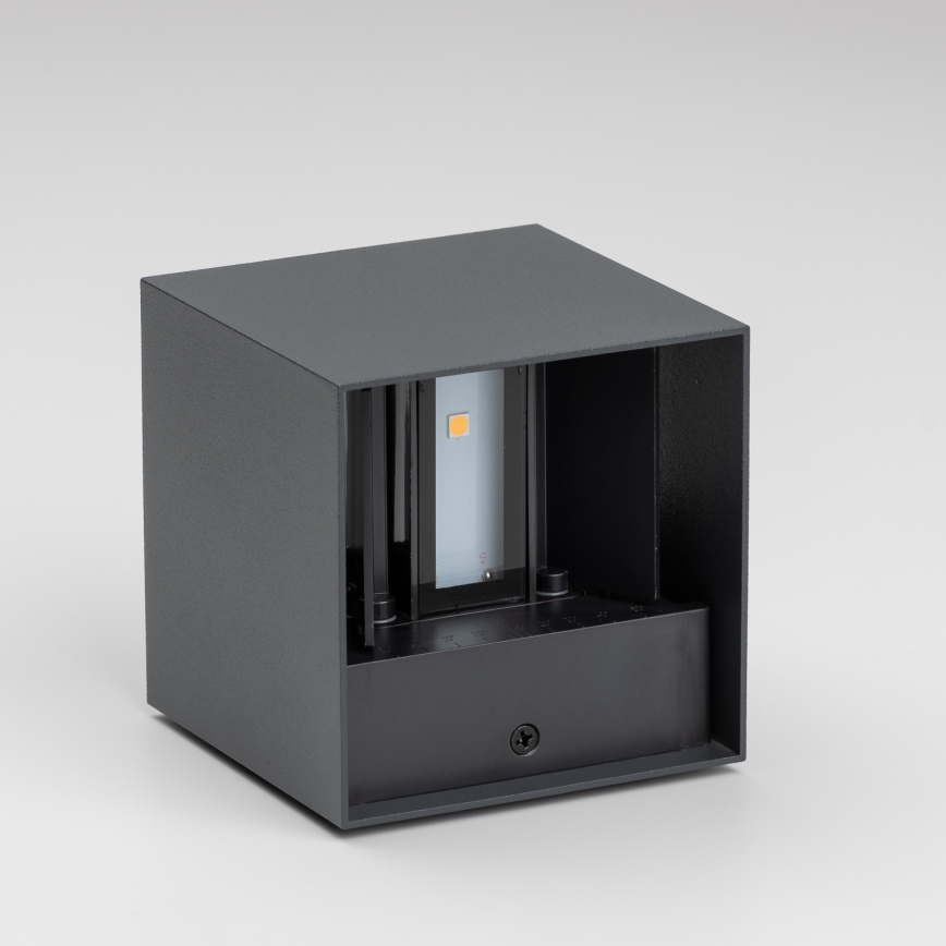 Brilagi - LED Outdoor wall light CUBE LED/6W/230V anthracite IP54