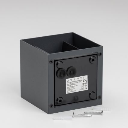 Brilagi - LED Outdoor wall light CUBE LED/6W/230V anthracite IP54