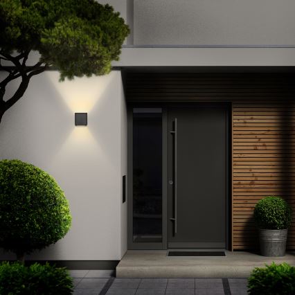 Brilagi - LED Outdoor wall light CUBE LED/6W/230V anthracite IP54