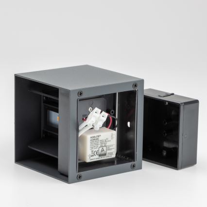 Brilagi - LED Outdoor wall light CUBE LED/6W/230V anthracite IP54