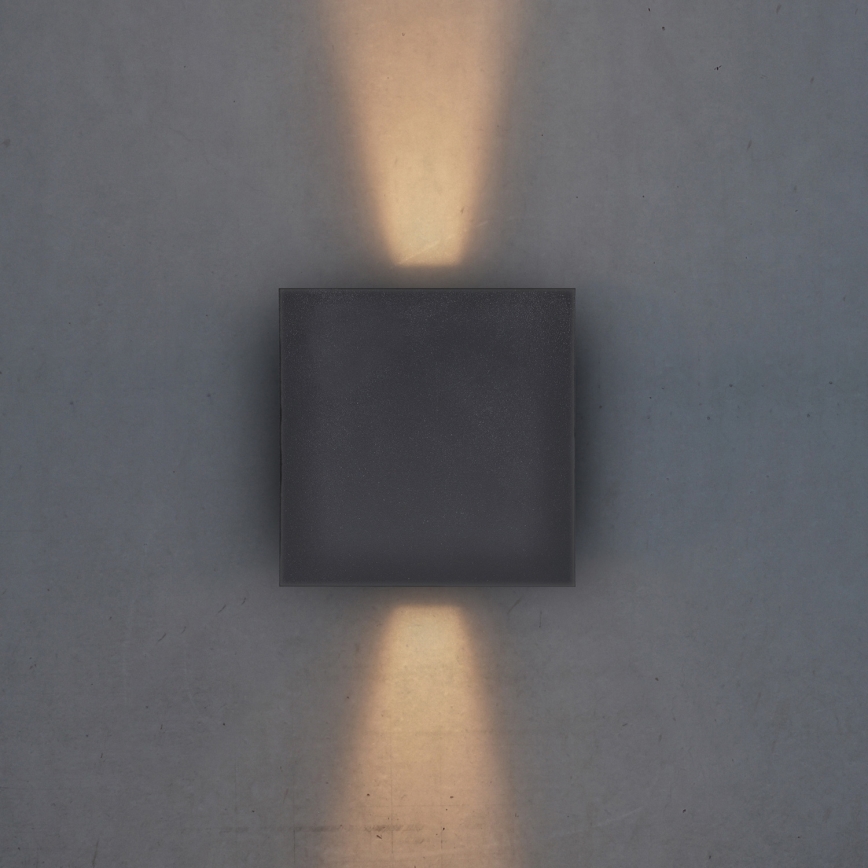 Brilagi - LED Outdoor wall light CUBE LED/6W/230V anthracite IP54