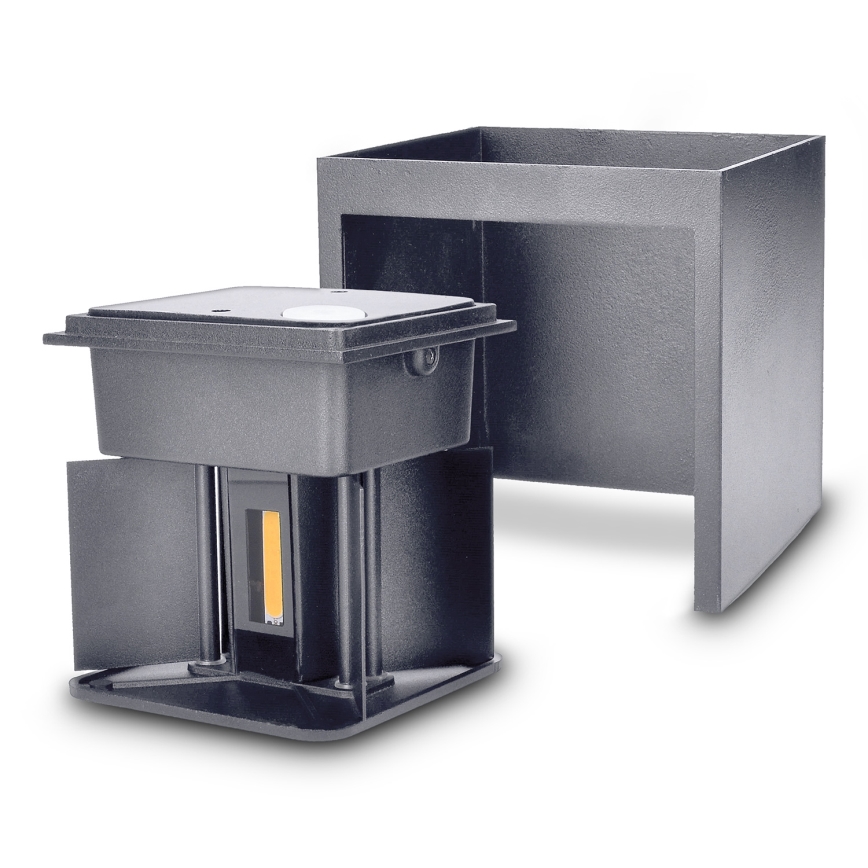 Brilagi - LED Outdoor wall light CUBE LED/6W/230V anthracite IP54