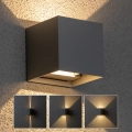 Brilagi - LED Outdoor wall light CUBE LED/6W/230V grey IP54