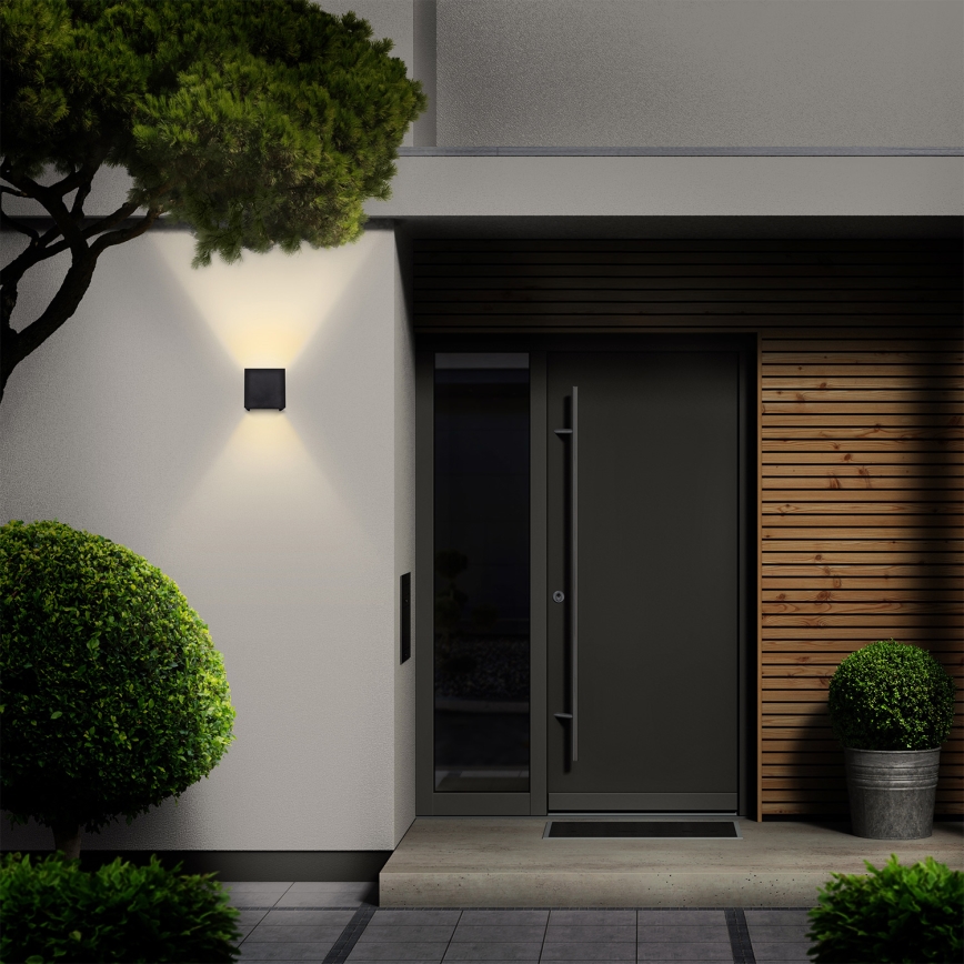 Brilagi - LED Outdoor wall light CUBE LED/6W/230V IP54