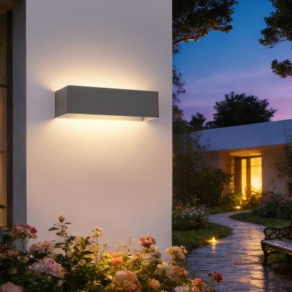 Brilagi - LED Outdoor Wall Light DONNANI LED/12W/230V 30 cm anthracite IP44