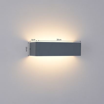 Brilagi - LED Outdoor Wall Light DONNANI LED/12W/230V 30 cm anthracite IP44