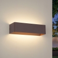 Brilagi - LED Outdoor Wall Light DONNANI LED/12W/230V 30 cm Brown IP44