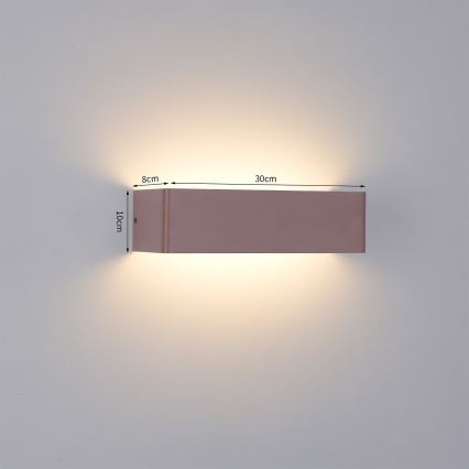 Brilagi - LED Outdoor Wall Light DONNANI LED/12W/230V 30 cm Brown IP44