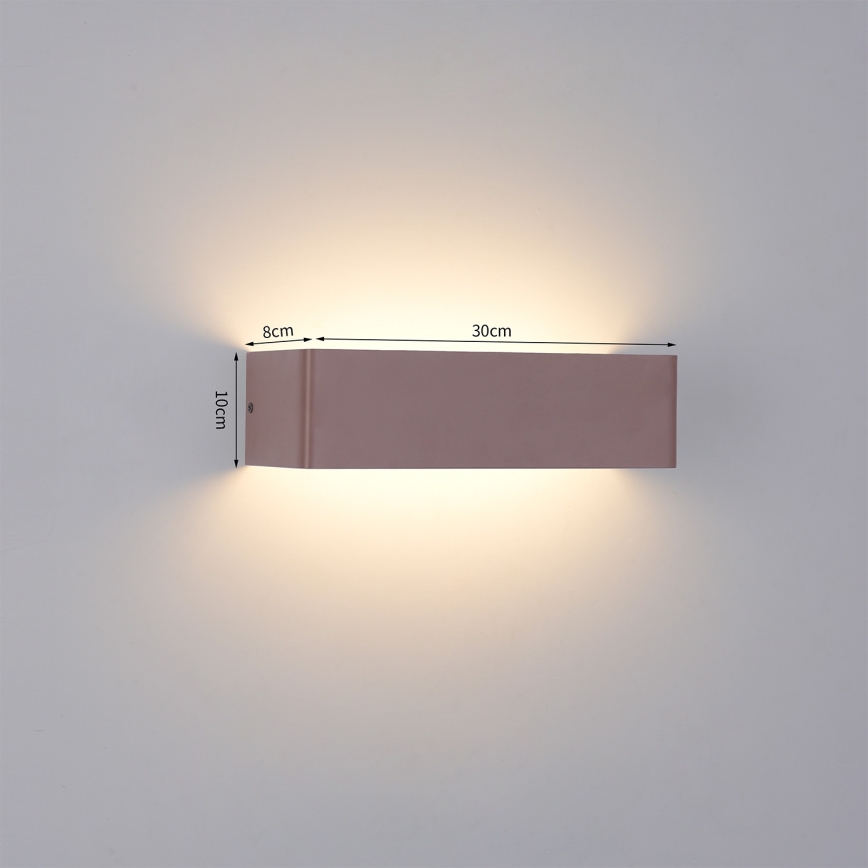 Brilagi - LED Outdoor Wall Light DONNANI LED/12W/230V 30 cm Brown IP44
