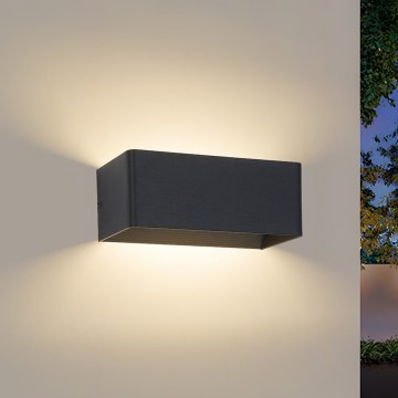 Brilagi - LED Outdoor Wall Light DONNANI LED/7W/230V 20 cm black IP44