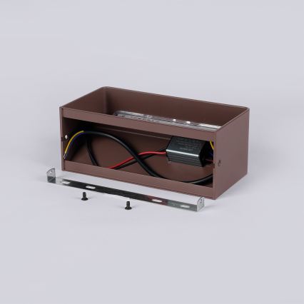 Brilagi - LED Outdoor Wall Light DONNANI LED/7W/230V 20 cm Brown IP44