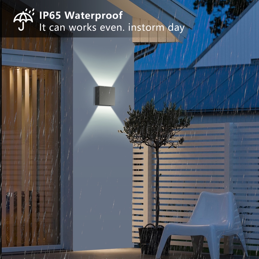 Brilagi - LED Outdoor Wall Light DOUBLERAY LED/4W/230V Anthracite IP65