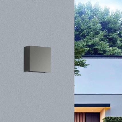 Brilagi - LED Outdoor Wall Light DOUBLERAY LED/4W/230V Anthracite IP65