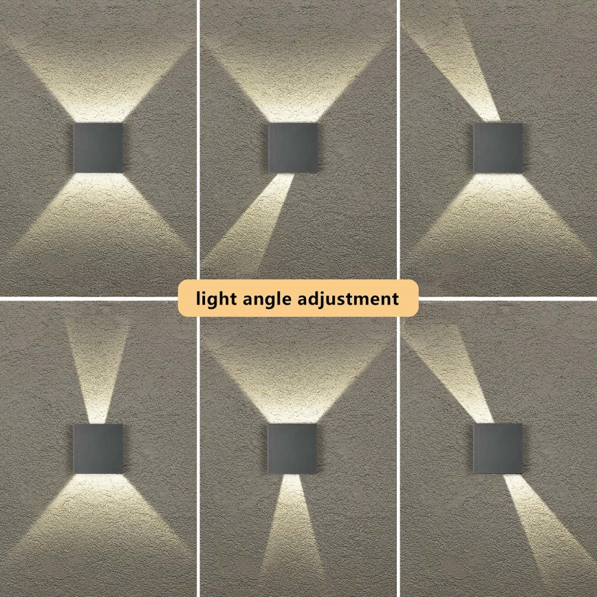 Brilagi - LED Outdoor Wall Light DOUBLERAY LED/4W/230V Anthracite IP65