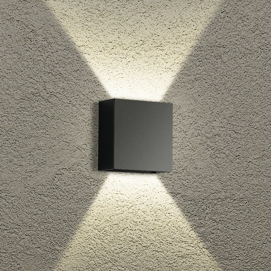 Brilagi - LED Outdoor Wall Light DOUBLERAY LED/4W/230V Black IP65