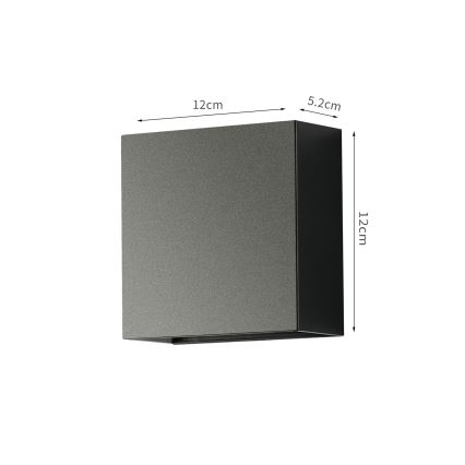Brilagi - LED Outdoor Wall Light DOUBLERAY LED/4W/230V Black IP65