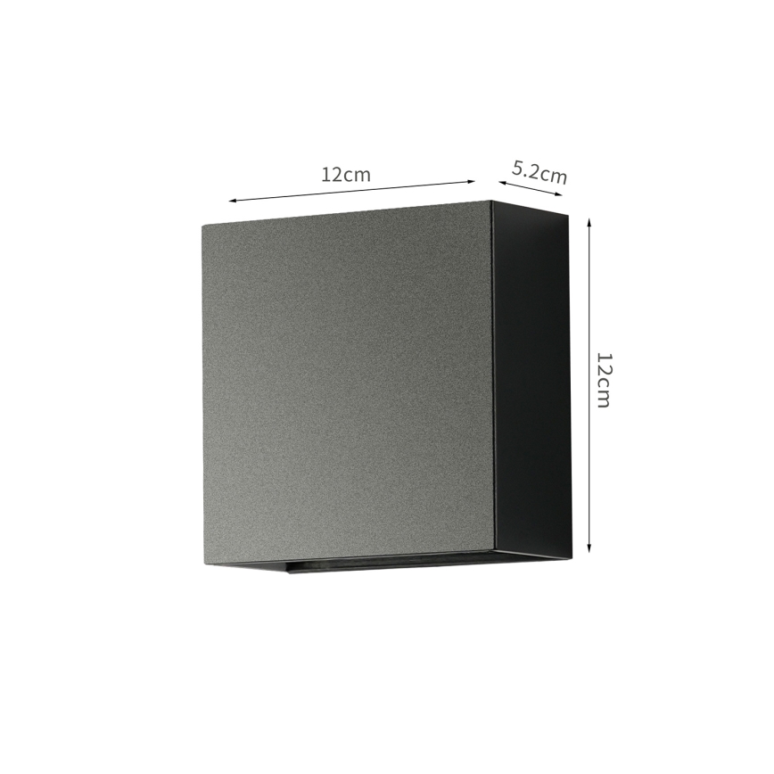 Brilagi - LED Outdoor Wall Light DOUBLERAY LED/4W/230V Black IP65