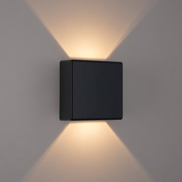 Brilagi - LED Outdoor Wall Light DOUBLERAY LED/6W/230V, Black, IP54