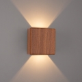 Brilagi - LED Outdoor Wall Light DOUBLERAY LED/6W/230V wood-effect finish IP54