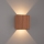 Brilagi - LED Outdoor Wall Light DOUBLERAY LED/6W/230V wood-effect finish IP54