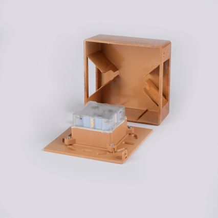 Brilagi - LED Outdoor Wall Light DOUBLERAY LED/6W/230V wood-effect finish IP54