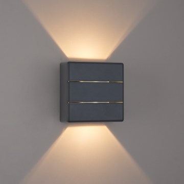 Brilagi -LED Outdoor wall light DOUBLERAY LINE LED/6W/230V anthracite IP54