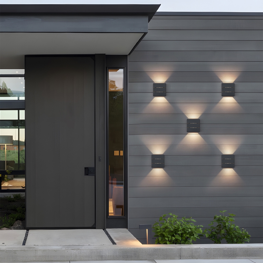 Brilagi -LED Outdoor wall light DOUBLERAY LINE LED/6W/230V anthracite IP54