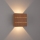 Brilagi - LED Outdoor Wall Light DOUBLERAY LINE LED/6W/230V, wood finish, IP54