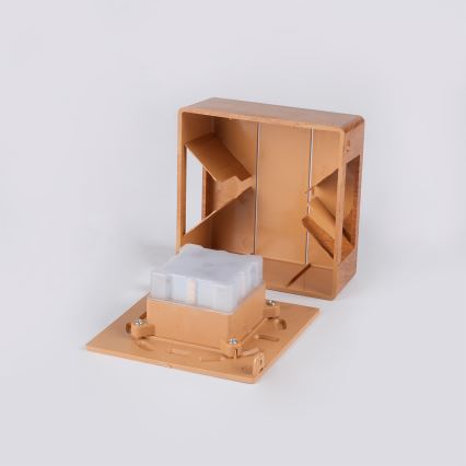 Brilagi - LED Outdoor Wall Light DOUBLERAY LINE LED/6W/230V, wood finish, IP54