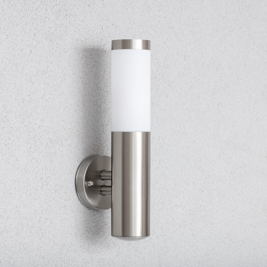 BRILAGI - ELIA LED Outdoor Wall Light 1x E27/7W/230V 4000K IP44 Matte Chrome