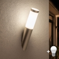 BRILAGI - LED Outdoor Wall Light ELIA 1xE27/7W/230V 4000K IP44 matte chrome