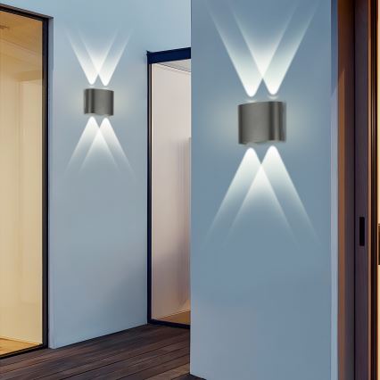 Brilagi - LED Outdoor Wall Light FLAREBOX LED/4W/230V anthracite IP65