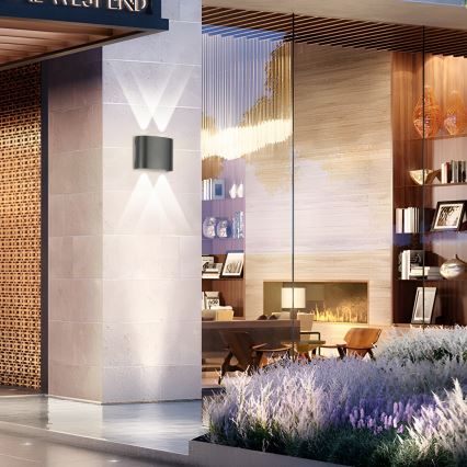 Brilagi - LED Outdoor Wall Light FLAREBOX LED/4W/230V anthracite IP65