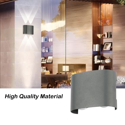 Brilagi - LED Outdoor Wall Light FLAREBOX LED/4W/230V anthracite IP65