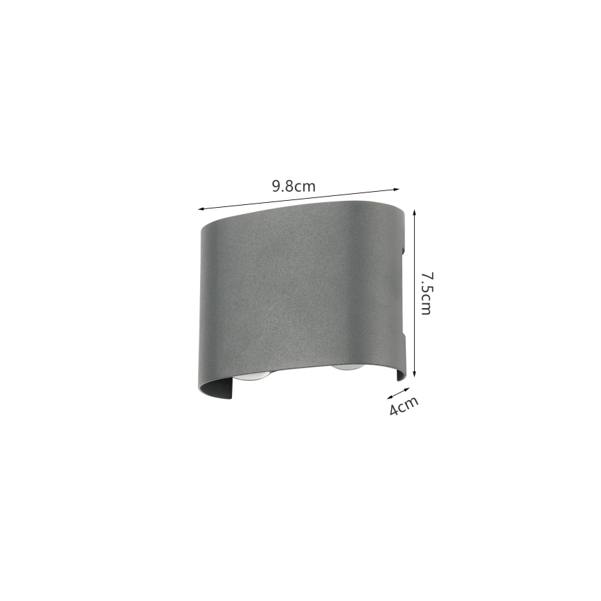 Brilagi - LED Outdoor Wall Light FLAREBOX LED/4W/230V anthracite IP65