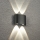Brilagi - LED Outdoor Wall Light FLAREBOX LED/4W/230V Black IP65
