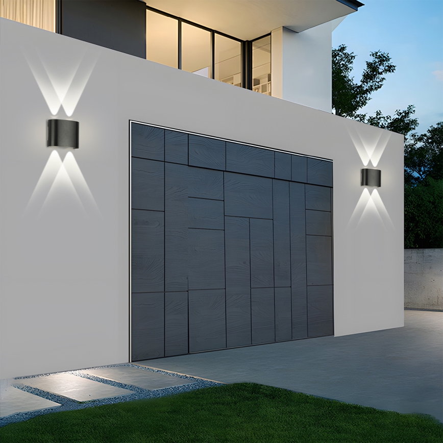 Brilagi - LED Outdoor Wall Light FLAREBOX LED/4W/230V Black IP65