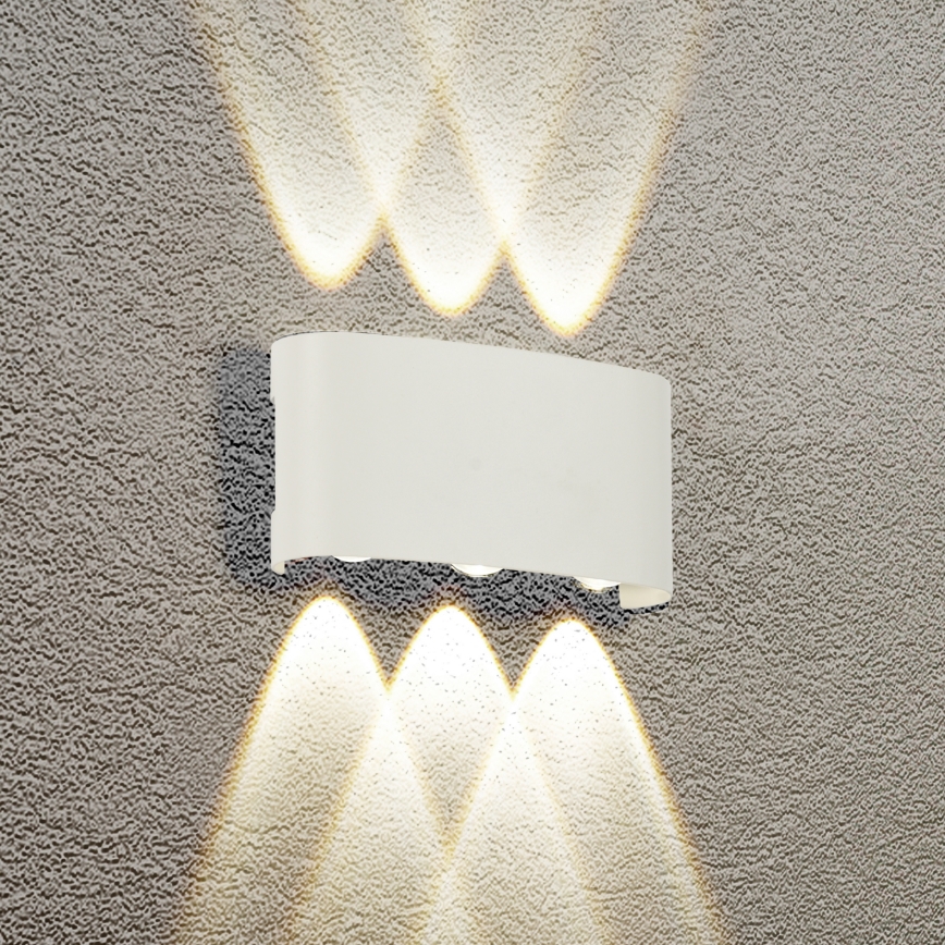 Brilagi - LED Outdoor Wall Light FLAREBOX LED/6W/230V White IP65