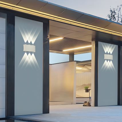 Brilagi - LED Outdoor Wall Light FLAREBOX LED/6W/230V White IP65