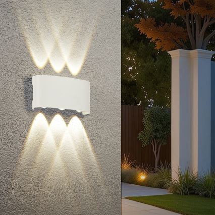 Brilagi - LED Outdoor Wall Light FLAREBOX LED/6W/230V White IP65