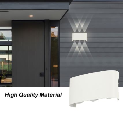 Brilagi - LED Outdoor Wall Light FLAREBOX LED/6W/230V White IP65