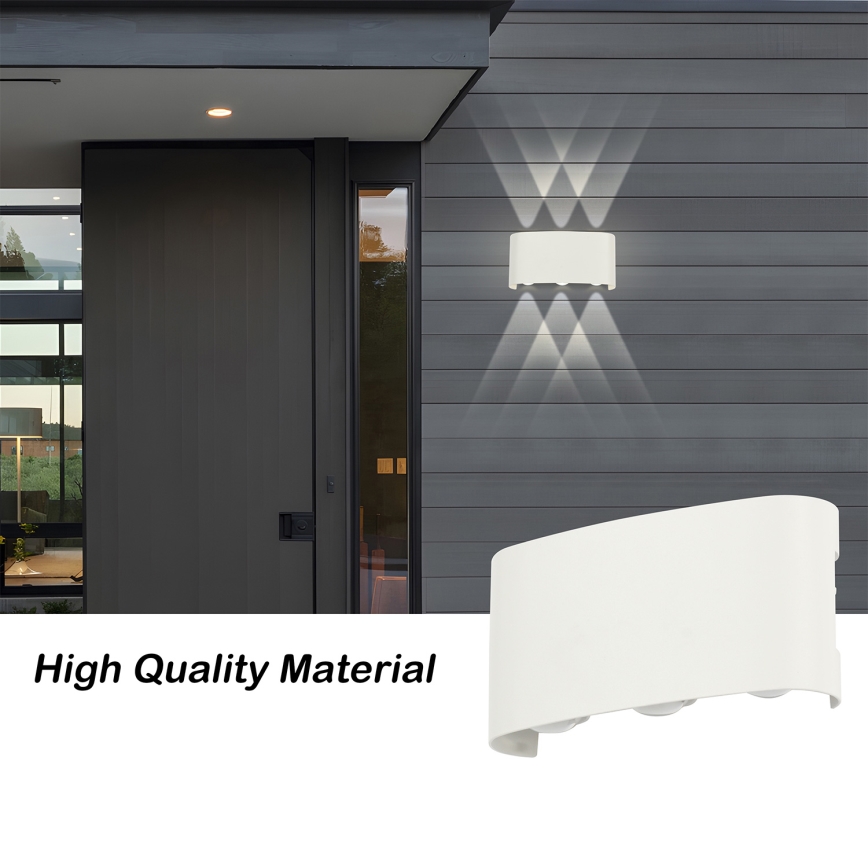 Brilagi - LED Outdoor Wall Light FLAREBOX LED/6W/230V White IP65