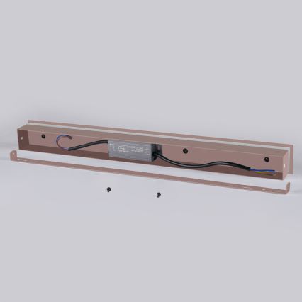 Brilagi - LINEAR LED Outdoor Wall Light LED/12W/230V 3000K IP65 50 cm brown CRI 90